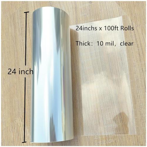 Clear 24inchs x 100ft Rolls 10 mil Transparency Blank Stencil Sheets Material, Acetate Sheet,Craft Plastic
