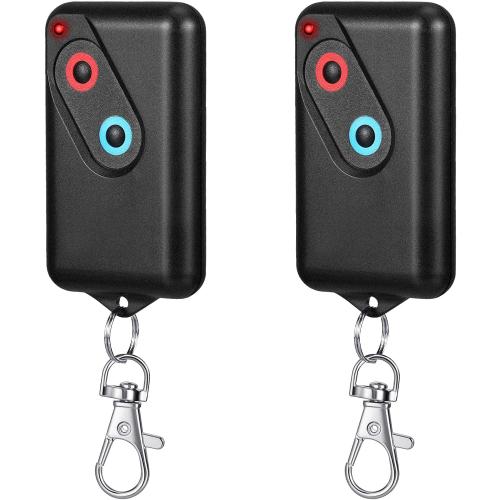 Kingdder 2 Pieces Garage Door Remote Compatible with Guardian 2211 L 2 Button Garage Door Remote Transmitter 303mhz/390mhz Gate Opener Transmitter with Keychain