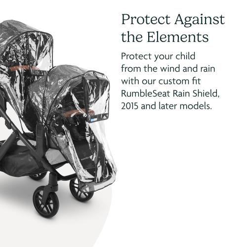 UPPAbaby RumbleSeat Rain Shield / Compatible with RumbleSeat models 2015-2019, V2, V2 , and V3 / Waterproof and Windproof Coverage / Ventilated Design / Quick Attachment / Easy Access to Child