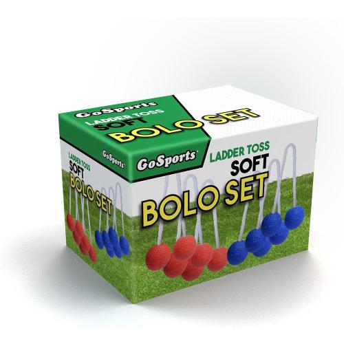 GoSports Ladder Toss Bolo Replacement Set - Kid Safe Soft Rubber or Hard Golf Balls