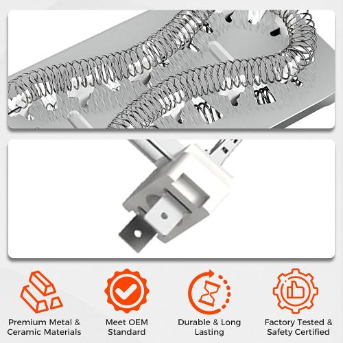 UPGRADE HEATING PLATE WP3387747 W11344457 Dryer Heating Element Kit For Whirlpool Cabrio Kenmore He2 Elite He3 Maytag Dryer MED6230RHW1 MEDB835DW GEW9250PW0 WD05X30818 GEQ9800PW2 MEDB835DW4 GEQ9800PW1
