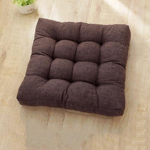 Square Resistant Dining Chair Breathable seat Cushion, Kitchen Chair Cushion, Indoor and Outdoor Comfortable Chair Cushion Soft Thick Chair Cushion(Coffee)