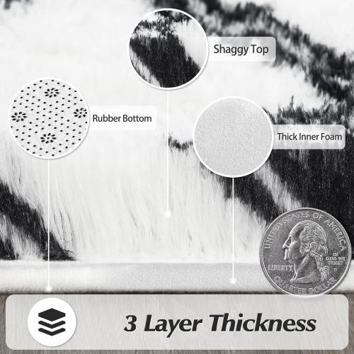 carpet for living room or bedrooms, black and white