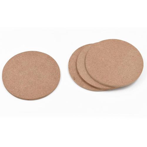 Set of 12 IVEI MDF Board DIY Coasters - MDF Plain Wooden Coasters in Mixed Shapes - Blank Cutouts for Painting, Wooden Sheet Craft Board for Resin Art & Fluid Art, Decoupage, Mandala Art, Pyrography - Set of 12