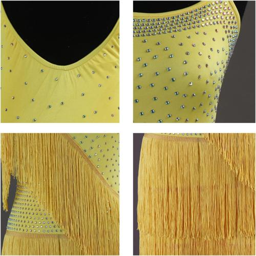 Size M...Shiny Latin Dance Dresses Women's Cha Cha Professional Performance Costumes Ballroom Tango Competition Dancewear