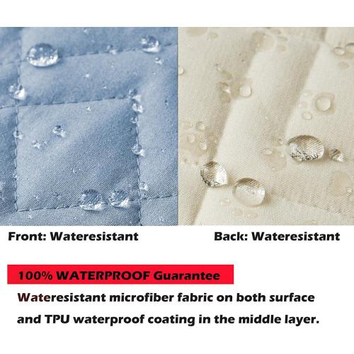 Ameritex Waterproof Nonslip Recliner Cover Stay in Place, Dog Chair Cover Furniture Protector, Ideal Recliner Slipcovers for Pets and Kids (Stoneblue, 23)