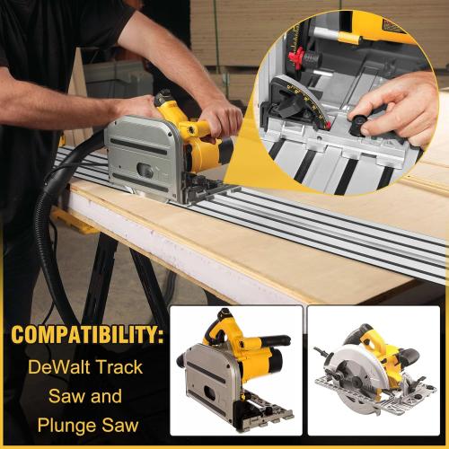 55 Track Saw Guide Rail for DeWalt Track Saws, Replacement for DeWalt DWS5020 Track Saw Guide Rail, Perfect for DeWalt Track Saw and Woodworking Longer Cuts, 2 Year Warranty