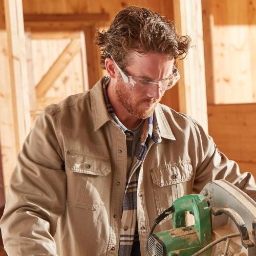 Twig Large Legendary Whitetails Men's Flannel Lined Shirt Jacket Waxed Cotton Water Resistant