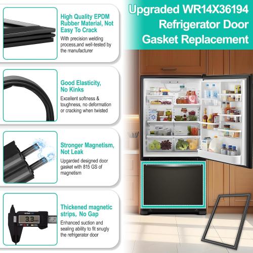Freezer gasket replacement