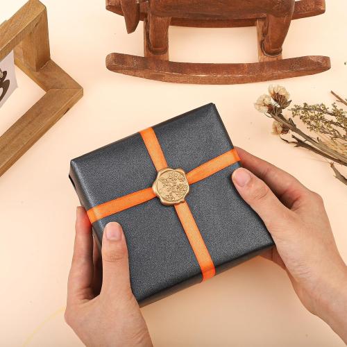 WSICSE 60Pcs Wax Seal Stickers, Wedding Invitation Envelope Seal Stickers Adhesive Backed Light Gold for Wedding, Party,Graduation,Mother's Day,Gift Wrapping (4 Flower Styles)