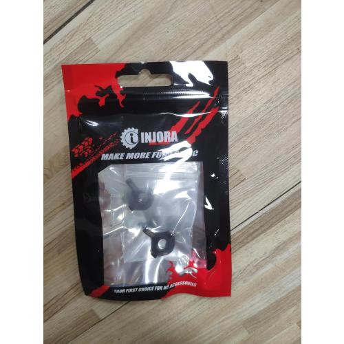 INJORA Brass Front Steering Knuckles Black RC Counterweights for 1/24 RC Crawler Axial SCX24 AX24