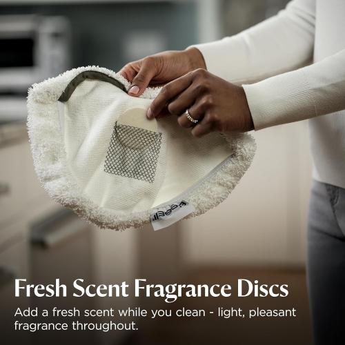 Bissell Power Fresh Steam Mop with Natural Sanitization, Floor Steamer, Tile Cleaner, and Hard Wood Floor Cleaner with Flip-Down Easy Scrubber, 1940A