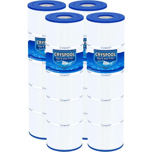 Cryspool® 07077 Filter Compatible with CCP420, Clean and Clear Plus 420, PCC105-PAK4, R173576, 570-0425-07, C-7471, 178584, 817-0106, FC-6470, 4×105 Sq. Ft Pool Filter Cartridges, 4 Pack
