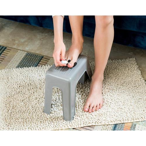 Demi's Home Shower Foot Rest - Pedicure Foot Rest - Grey - (Supplies Not Included)