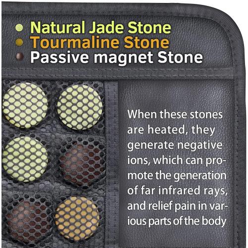 UTK 70'' x 24'' Full Body Quantum Wave Far Infrared Heating pad, 5X Pain Relief, FSA-HSA Eligible Weighted Mat with Magnets Stone, Jade & Tourmaline, Hotter to 159℉, 4H Auto-Off, Gift for Women Men