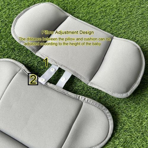 Color Grey Head and Body Support Pillow Compatible with Doona Car Seat Strollers,Stroller Cushion