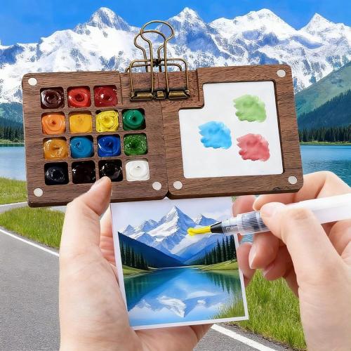 Mini Watercolor Paint Set-24 Color Pocket Watercolor Set