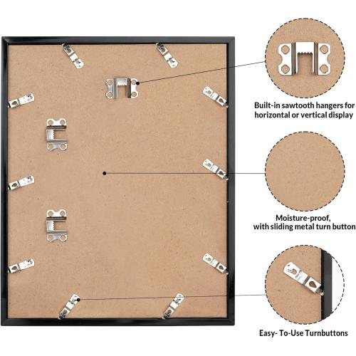 LaVie Home 20x30 Picture Frame for Wall Display, 20x30 Black Picture Frame with HD Plexiglas, 20 x 30 Poster Frame 1 Pack, Display Frame for Vertical or Horizontal, Classic Collection