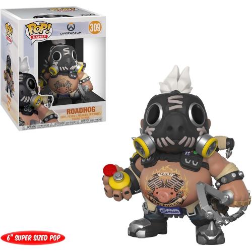 Funko Pop Games: Overwatch-6” Road Hog 6” Roadhog, Multicolor