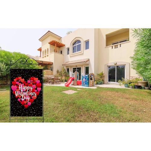 Valentine's Day Flag, Valentine's Heart Garden Flag Valentine Flags for Your Valentine's Day Decoration