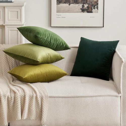 MIULEE Velvet Pillow Cover Soft Luxury Decorative Throw Pillow Cover Single Lumbar Rectangle Cushion Case Home Decor for Couch Sofa Bedroom Car,12x20 Inch Army Green