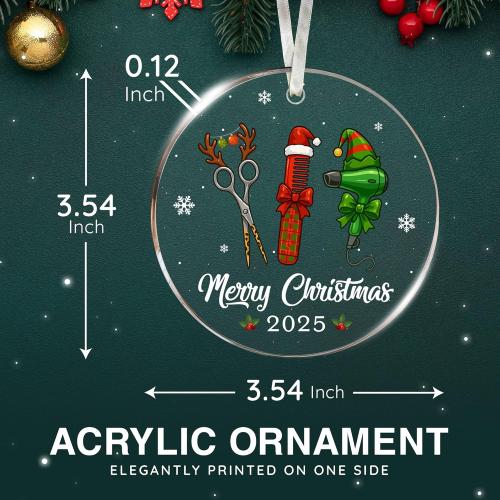 Hairdresser Gifts - Christmas Ornaments for Women Hair Stylist, Best Gift Ideas for Female Hairdressers, Unique and Decorative Hairstylist Gifts, Perfect for Hair Dresser Women