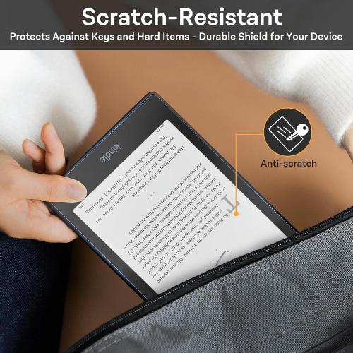 CoBak 3 Pack Anti-Glare Matte Screen Protector for 7 Kindle Paperwhite 12th Gen 2024 & Colorsoft Signature Edition,for Kobo Aura 2 - High Clarity, Fingerprint Resistant - Fine-Grit Texture PET Film