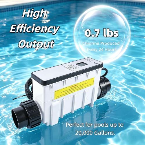 Salt Pool Chlorinator System 520554 EC-520554 Replacement for Pentair IntelliChlor IC20 20000 Gallon Salt Cell Chlorine Generator, Salt Water Pool Chlorinator