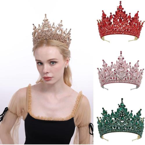 Large Tiaras and Crowns for Women Crystal Tall Pageant Crowns Rhinestone Royal Queen Headband Princess Quinceanera Headpieces for Wedding Birthday Prom Party Costume Cosplay