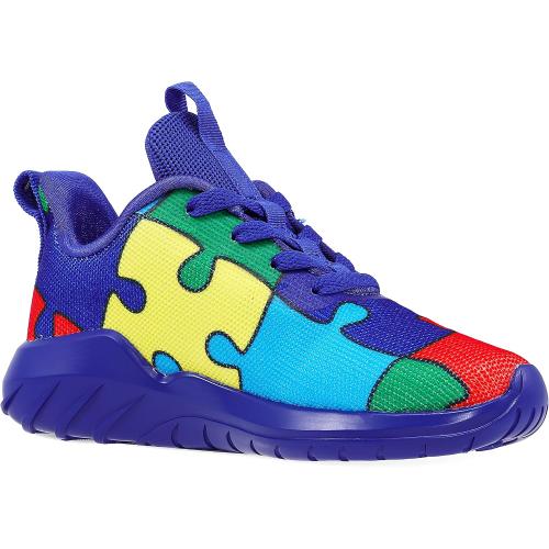 Blue EUR Size32 Soulsfeng Kids Tennis Shoes Lightweight Breathable Boys Running Shoe Fashion Walking Sneakers for Girls (Little Kid/Big Kid)