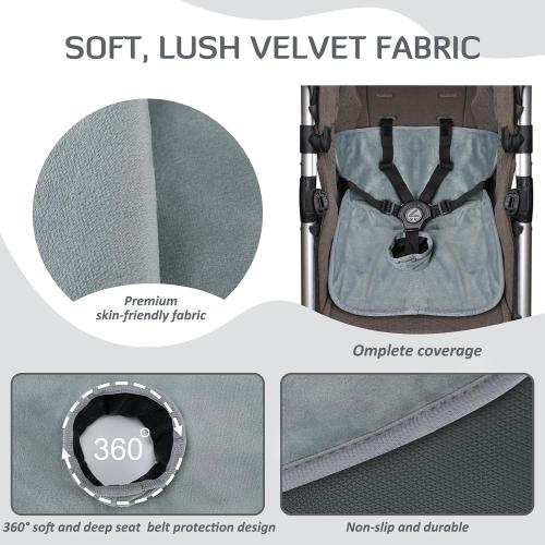 INFANZIA Car Seat Protector for Potty Training Toddler,Black & Gray,2-Pack