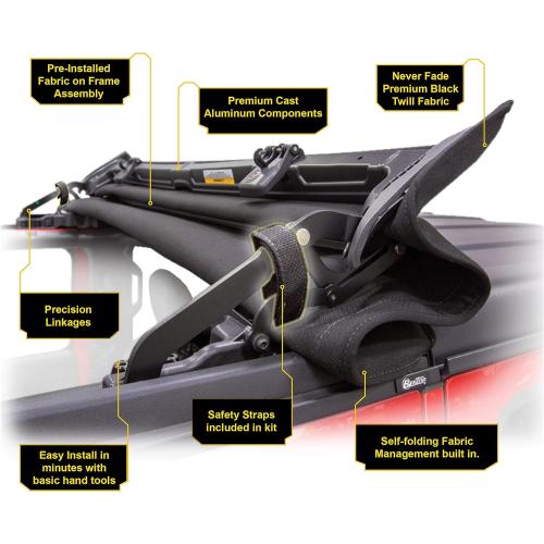 Bestop 5245335 Sunrider for Hardtop for 2007-2018 Wrangler JK 2-Door & Unlimited