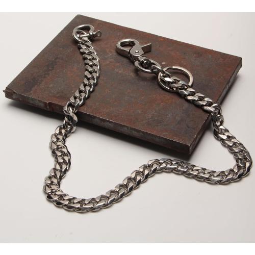 Ruth&Boaz Hexangular Chain Stainless Steel Key Chain Wallet Chain Black