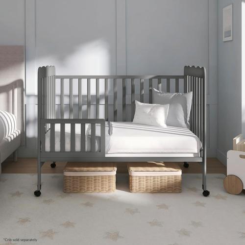 Dream On Me Universal Convertible Crib Toddler Guard Rail, Steel Grey, 3 lb, 1 Count (Pack of 1)