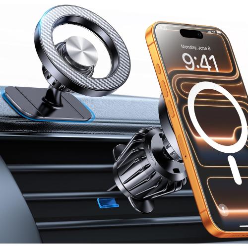 Kaistyle for Magsafe Car Mount【20 Strong Magnets】Magnetic Phone Holder for Car Phone Holder Mount Dash Mounted Holders Cell Phone Holders for Your Car Accessories for Women Men for iPhone 17 16 15 14