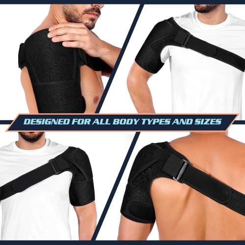1PCS Shoulder Brace for Men and Women for Torn Rotator Cuff,Arm Sling Shoulder Immobilizer,Shoulders Compression Sleeve and Support For Pain Relief,Adjustable,Suitable for Both Left and Right Arms