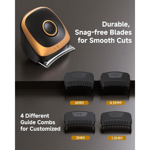 Shortcut Pro Self-Haircut Clippers Kit, Hair Clippers for Men Professional, Waterproof Cordless Hair Cutting Kit with Wide Curved Blade, Electric Razor Trimmer for Home Travel Use