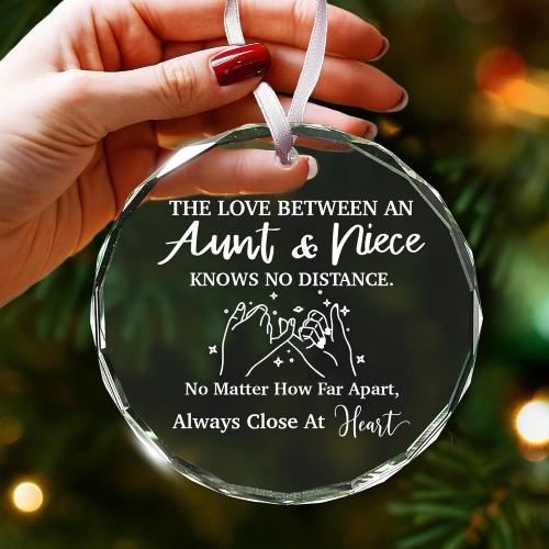 Gifts for Aunts from Niece - Unique Aunt and Niece Christmas Ornaments, for Aunt and Niece Christmas, Ideal for Holiday Season and Special Auntie Gift for Women