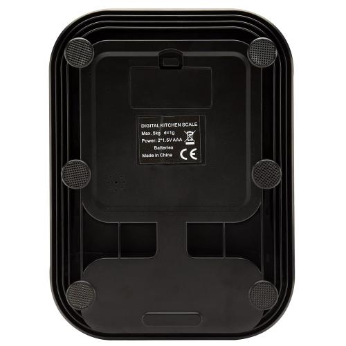 Talking Kitchen Scales - Big Numbers with Clear Loud Voice North American Accent (Black)