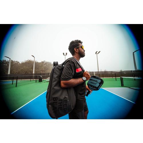 Color Black and Purple BEATNIK Pickleball Bag Pro Tour – Premium Pickleball Duffel Bag with Large Capacity, Ventilated Shoe Compartment, Durable & Water-Resistant for Travel and Tournaments