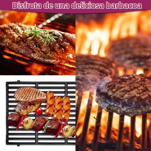 2 Pack Cast Iron Grate With 5 PCS Flavorizer Bars 3 Pcs Heat Deflector For Weber Genesis 2 Grill,for Weber Genesis ii 300 Series,Replacement For Weber Genesis ii E-310 E-315 E-325 E-330 E-335 S-310