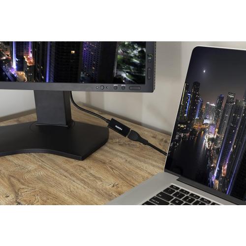 PHILIPS DisplayPort to HDMI Adapter, Unidirectional, Works with Laptops, Tablets, Full HD 1080p, 4K Ultra HD, Mac and PC Compatible, Compact Design, Portable, Black, SWV9200G/27 (2PK)