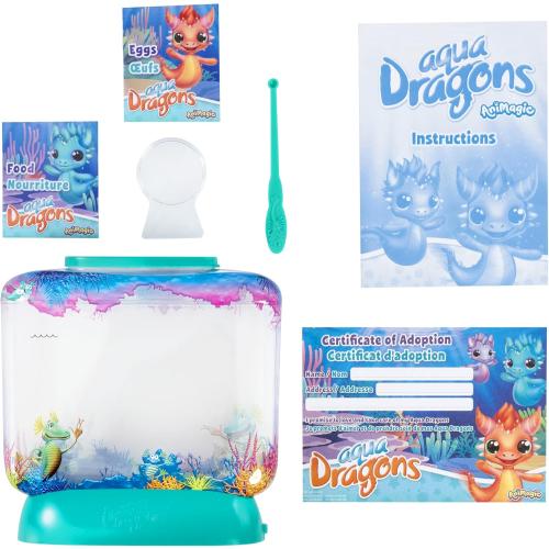 Animagic Aqua Dragons Light-Up Deep Sea Habitat | Build an Aquatic Ecosystem, Watch Prehistoric Pets Hatch & Grow Science Kit | Ages 6  (Packaging may vary)