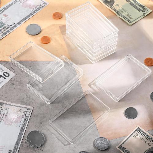 Ctosree 20 Pcs 10 oz Silver Bar Case Clear Gold Bar Storage Box Acrylic Storage Container Fit for 10 Ounce Silver Bars