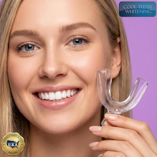 Teeth Whitening Trays Moldable 4 Dental Trays 2 Retainer Case Teeth Trays for Tooth Whitening Gel Compatible with Opalescence Teeth Whitening Gel