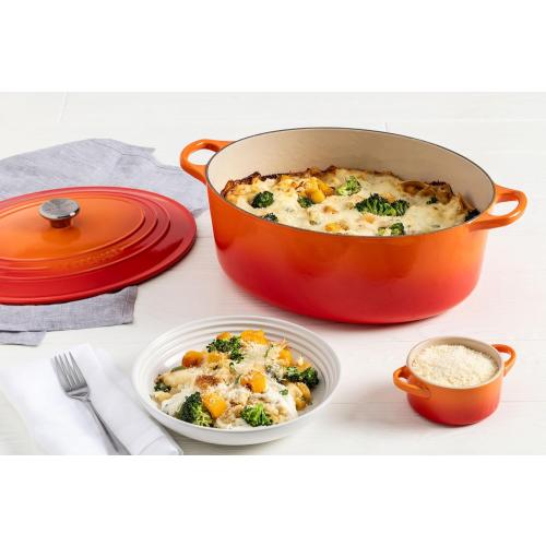 Le Creuset Enameled Cast Iron Signature Oval Dutch Oven, 8 qt., Flame