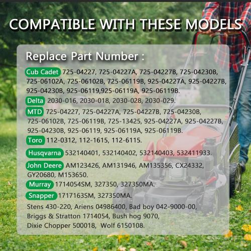 Ignition Key Switch Module Replaces Replaces MTD Cub Cadet 725-04227 925-06119 925-04227/Delta 2030-016 2030-018/Toro 112-0312/Craftsman 140403/Stens 430-220/John Deere GY20680