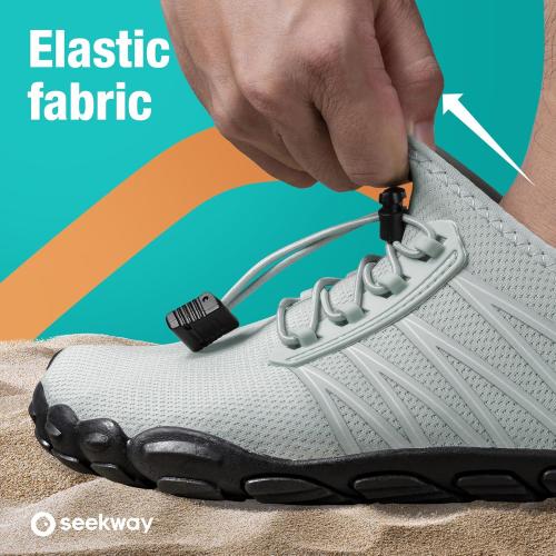 Size 40 Color Green SEEKWAY Water Shoes Men Women Adult Quick-Dry Aqua Sock Barefoot for Beach Swim River Pool Lake Hiking Kayaking Surfing