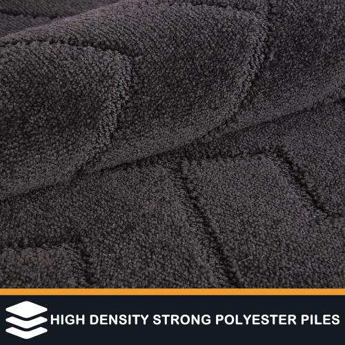 PURRUGS Dirt Trapping Door Mat 32 x 70, Non-Slip Machine Washable Entry Rug, Shoe Scraper, Dog Doormat, Super Absorbent Welcome Mat for Front & Back Door, Muddy Wet Shoes & Paws, Black