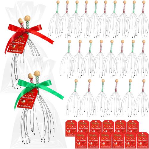 Capoda Christmas Stocking Stuffers for Men Women -  Head Massagers with Christmas Cards & Gift Bags,